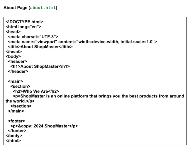 about us page code