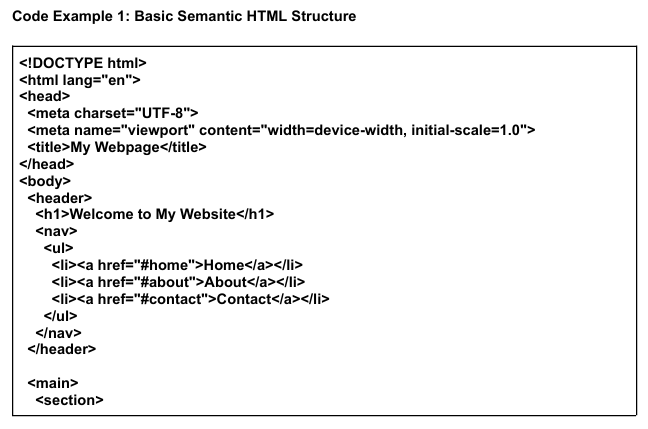 semantic html